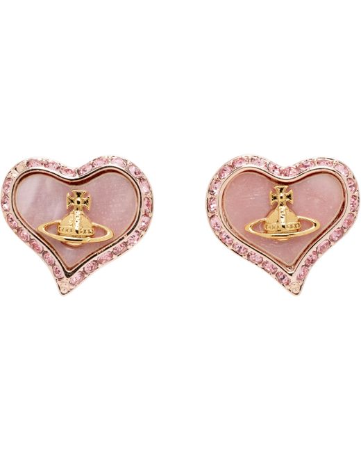 Vivienne Westwood ローズゴールド& Petra ピアス Black
