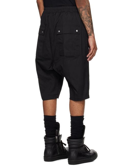 メンズ Rick Owens ブラック Concordians Bela Pods ショートパンツ Black