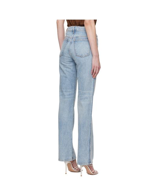 Khaite Blue Danielle Stretch Jeans