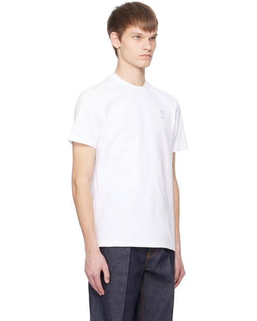 T-shirt blanc à écusson Ferragamo pour homme en coloris White