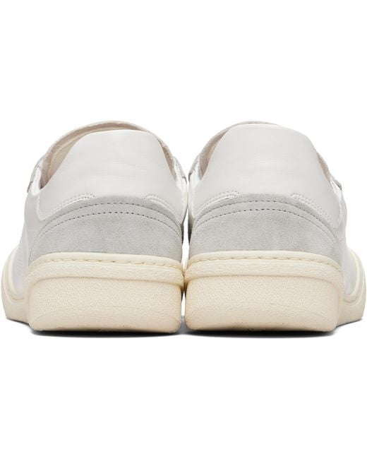 Acne White Leather Sneakers for men