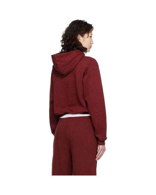 Pull À Capuche Bourgogne Skims en coloris Red