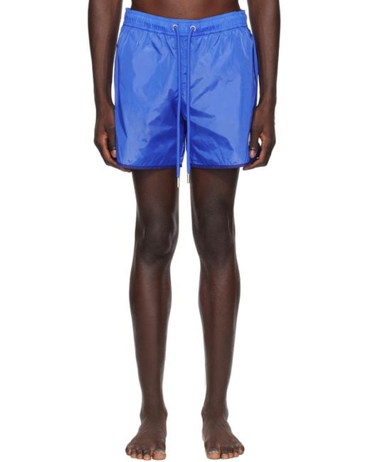 Moncler Blue Patch Swim Shorts for men