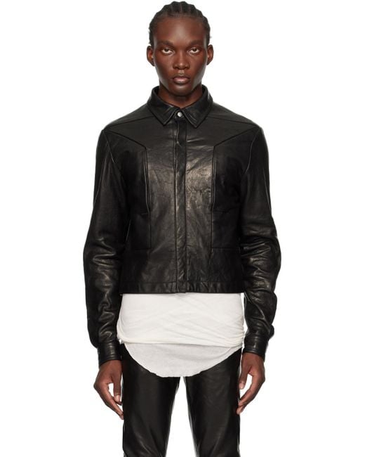 メンズ Rick Owens Porterville Alice Strobe レザージャケット メンズ Rick Owens Porterville Alice Strobe レザージャケット