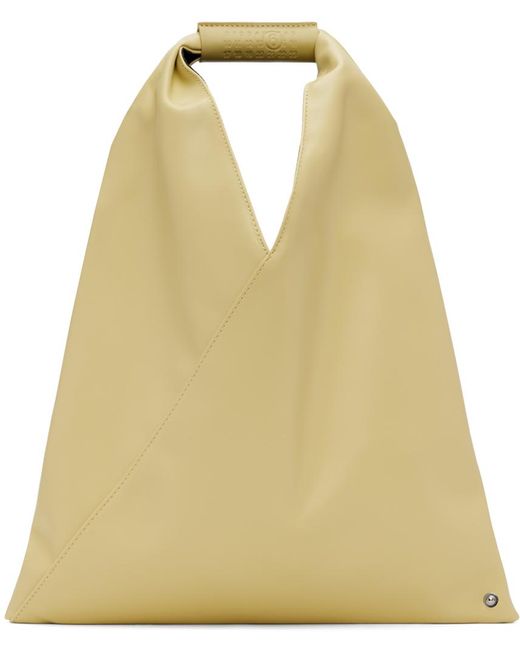 MM6 by Maison Martin Margiela Yellow Green Triangle Classic Small Tote