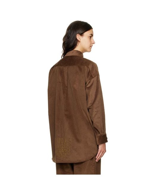 Bernhard Willhelm Brown Patch Pocket Shirt