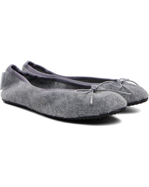 GIMAGUAS Gray Bailarina Felt Ballerina Flats