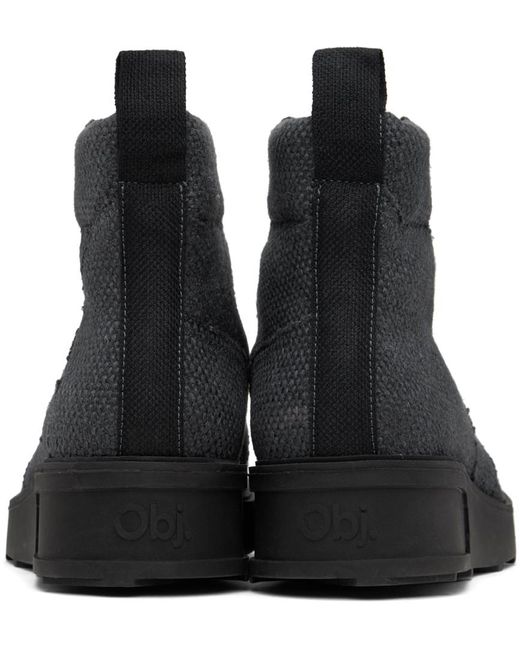 Objects IV Life Black Workwear Boots for men