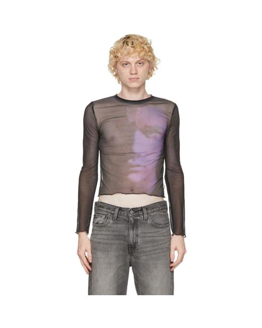 Marc Jacobs Black Heaven By Duval Mesh Shirt for men