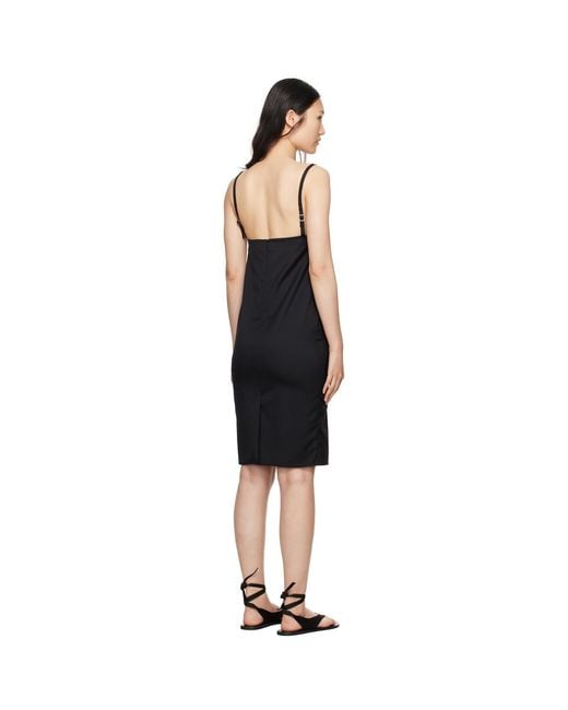Loulou de Saison Black Blanca Minidress