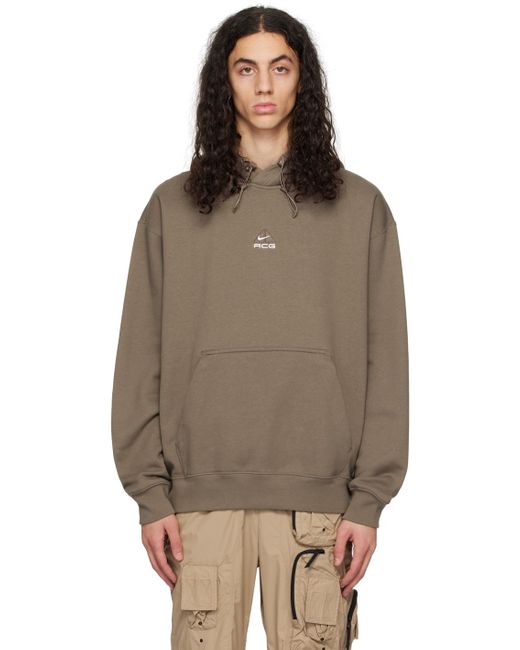 Nike Acg Therma fit Hoodie in Brown for Men Lyst