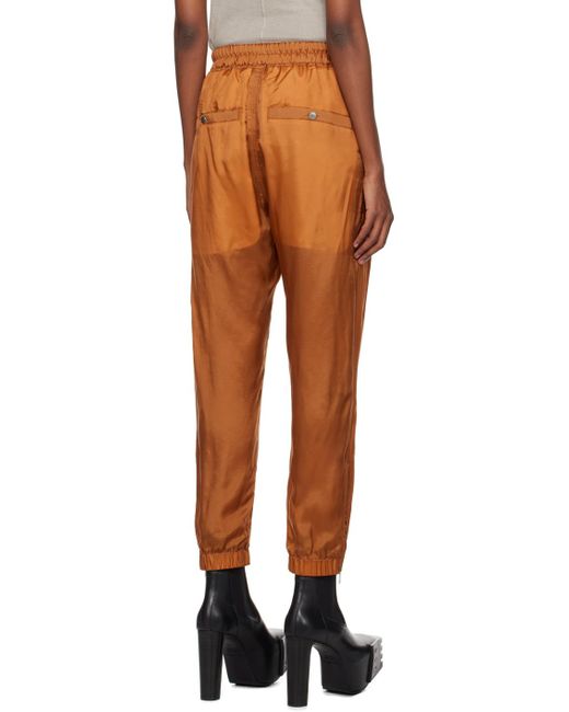 Rick Owens Multicolor Orange Track Lounge Pants