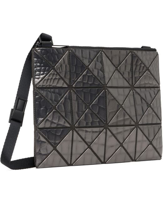 Issey Miyake Black Gunmetal Meta Kaiju Crossbody Bag for men