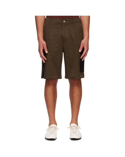 OLLY SHINDER Brown Gardiner Shorts for men