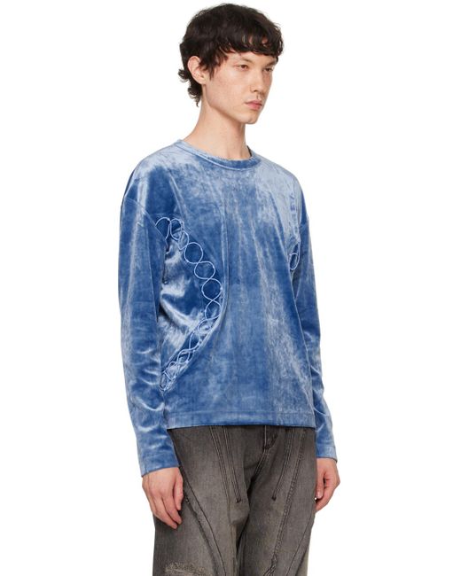 Blue velvet sweater online