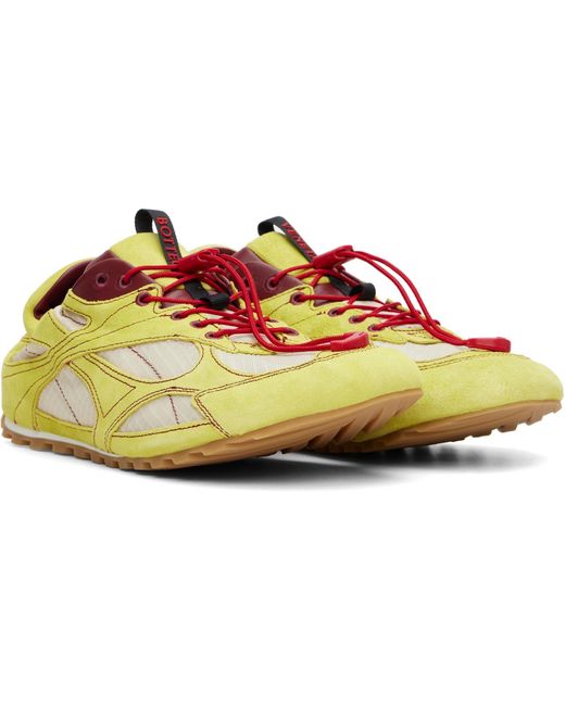Bottega Veneta Yellow Orbit Flash Sneakers for men
