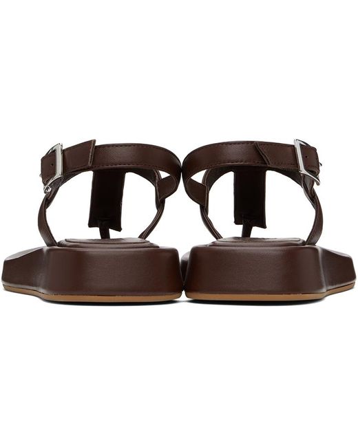 Sandales lizette brunes Gia Borghini en coloris Black