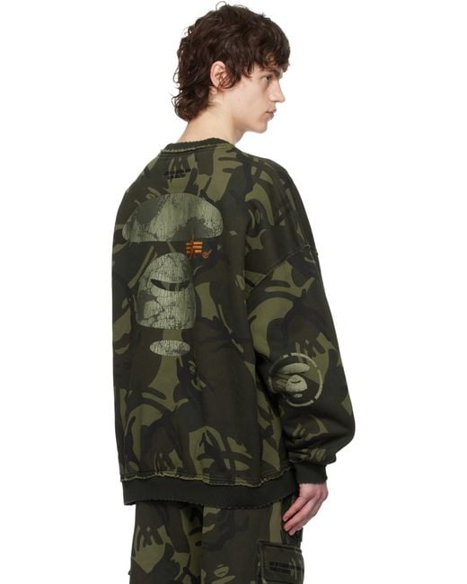Aape By A Bathing Ape Khaki Alpha Industries Edition Camo