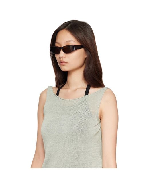 THISTLES Brown 'The Suede' Sunglasses