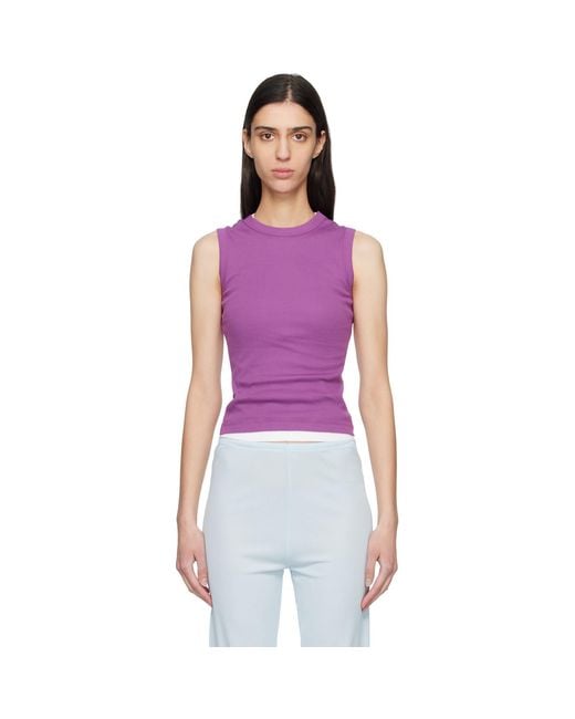 Flore Flore Purple Esmé Tank Top
