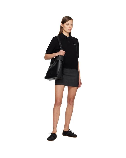 Givenchy Black Wool & Cashmere Polo