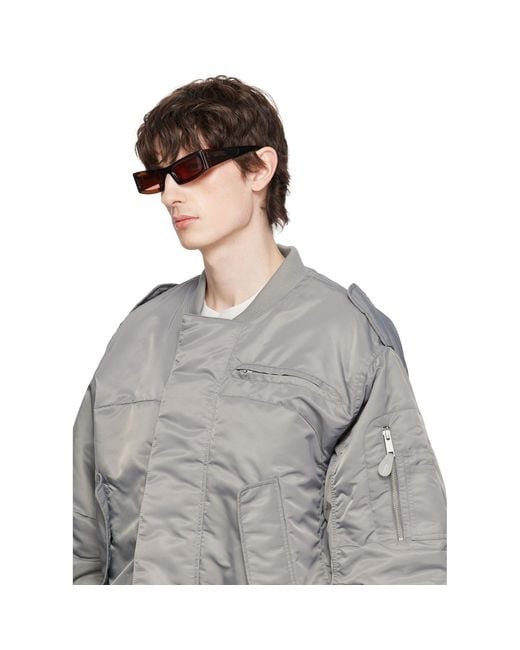 Entire studios Black Atheric Sunglasses for men