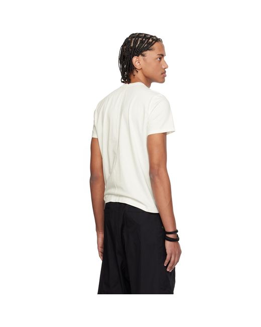 Rick Owens Black Off- Temple Short Level T-Shirt for men