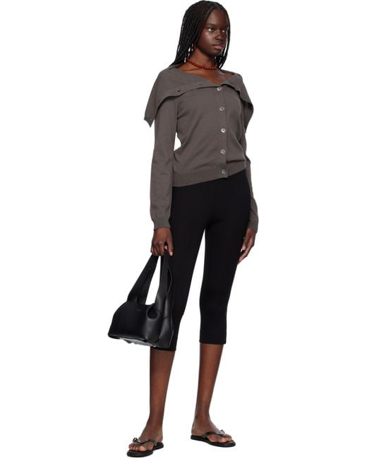 Rag & Bone Black Slade Calf Leather Shoulder Bag