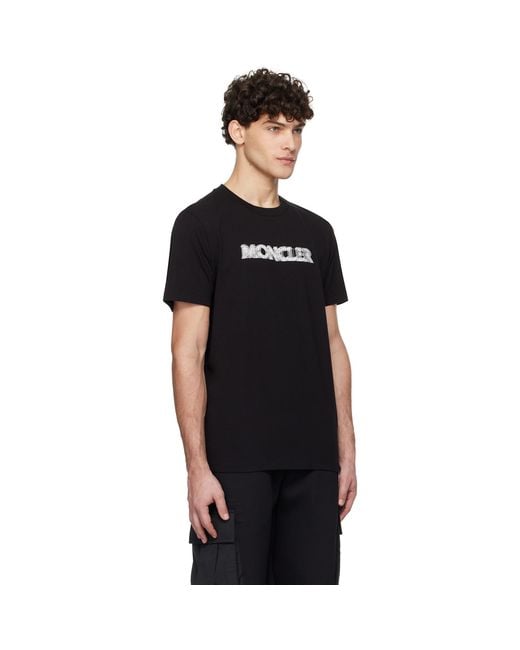 Moncler Black S/s T-shirt for men