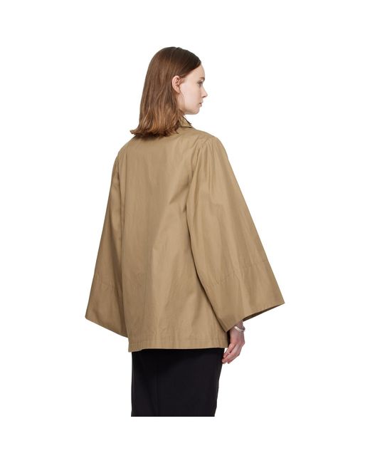 Dries Van Noten Natural Wide Sleeve Coat