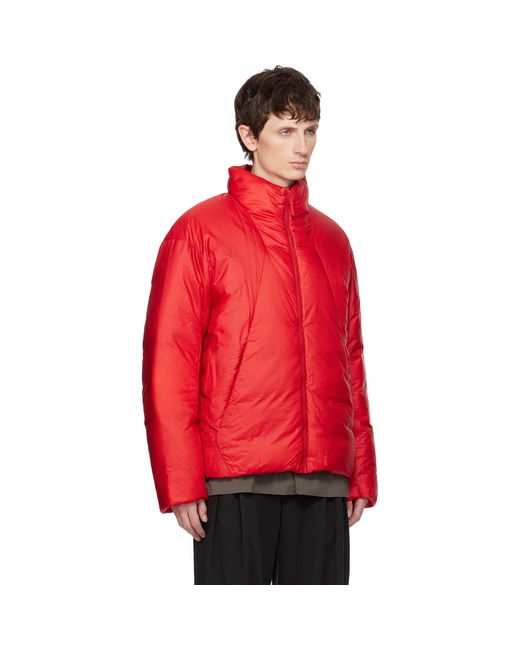 Veilance Red Conduit Down Jacket for men
