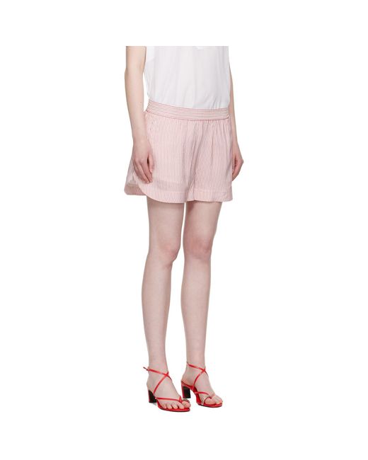 Stella McCartney Pink Striped Elasticated Shorts