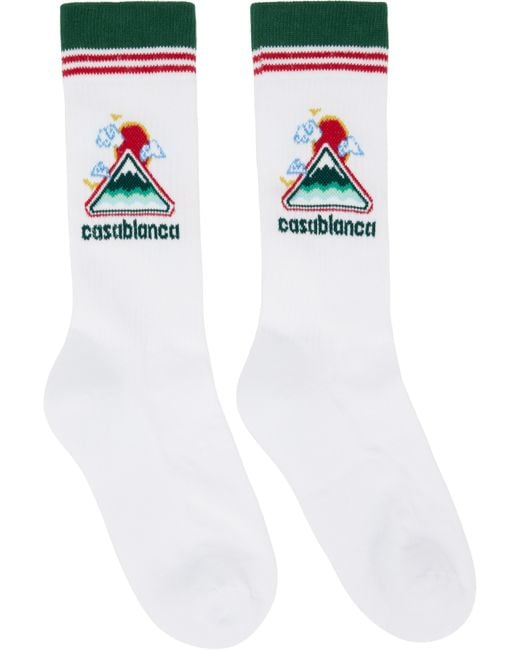 Casablanca White Socks for men