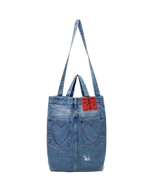 Carne Bollente Blue Daisy Duke Delights Tote for men