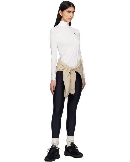 District Vision ホワイト Mock Sport パネル 長袖Tシャツ White