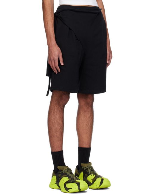 OTTOLINGER Black Wrap Shorts for men
