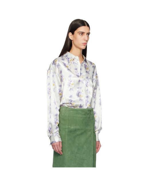 MERYLL ROGGE Green Off- Classic Shirt