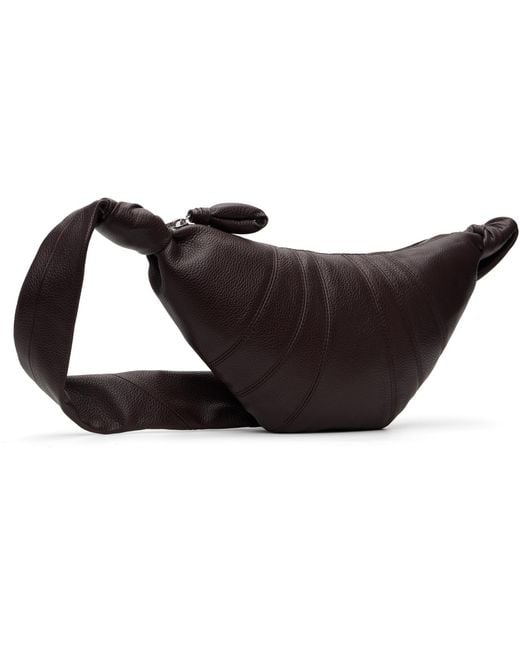 Lemaire Black Small Croissant Bag for men