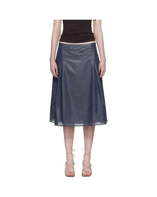 Paloma Wool Black Dimi Midi Skirt