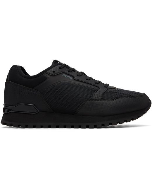 Boss Black Canvas Sneakers for men