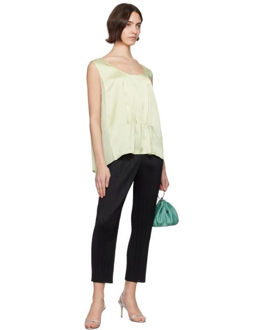 Pleats Please Issey Miyake Black Monthly Colors April Trousers