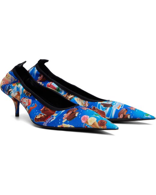 Balenciaga Blue Avenue Scrunchie Heels