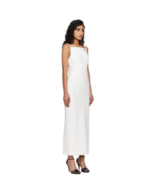 Givenchy Black Off- Sliced Cady Maxi Dress