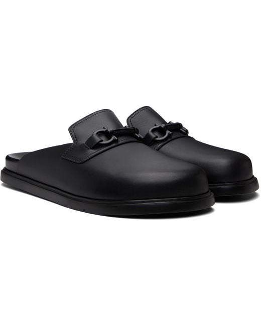 Ferragamo Black Santiago Loafers for men