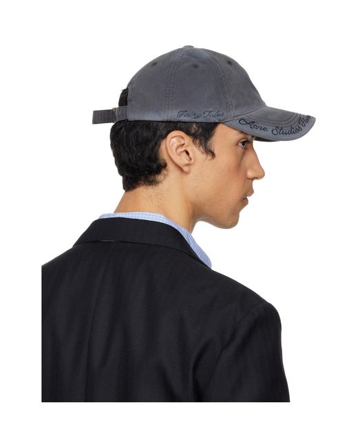 Acne Blue Logo Cap for men