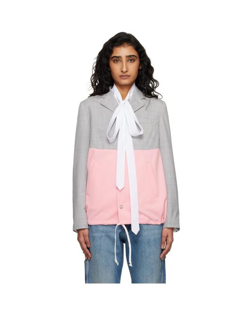 Comme des Garçons Multicolor Paneled Blazer