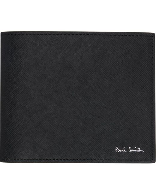Mini portefeuille noir à deux volets et à image de montagne Paul Smith pour homme en coloris Black