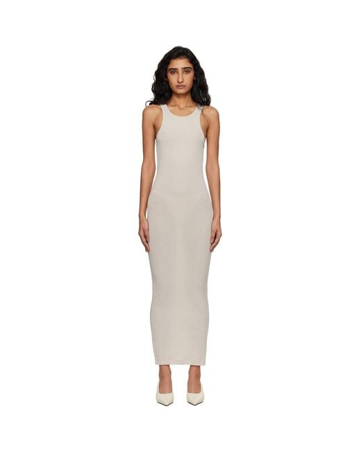 Entire studios Black Off- Muscle Tank Midi Dress