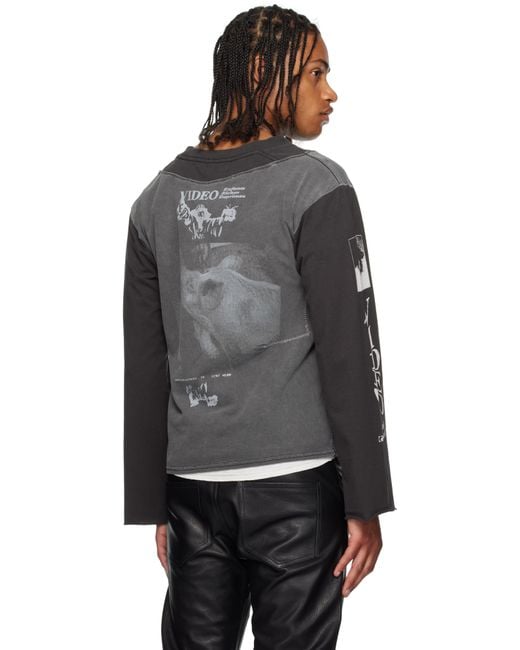 Enfants Riches Deprimes Black Benny's Video Assemblage Ls T-Shirt for men