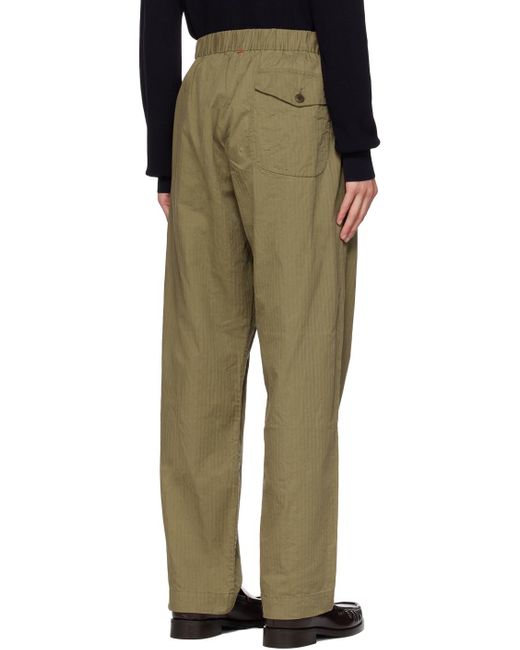Casey Casey Green Fabiano Trousers for men